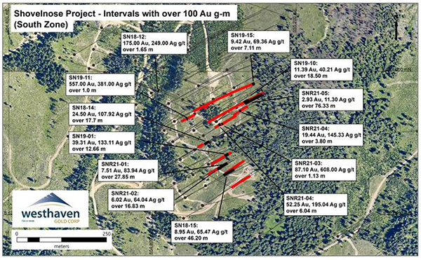 Intervals with over 100 Au G-M